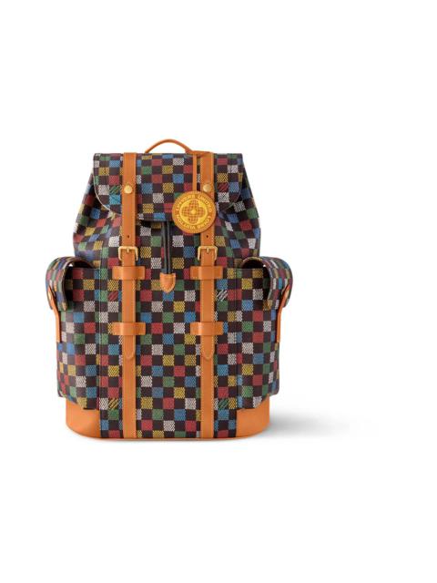 Louis Vuitton Louis Vuitton Christopher MM LV Vers Damier Ebene Multicolor