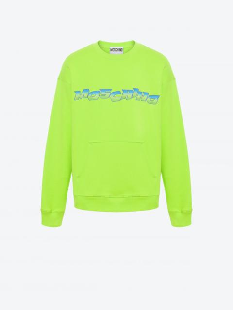 MOSCHINO SURF LOGO ORGANIC COTTON SWEATSHIRT