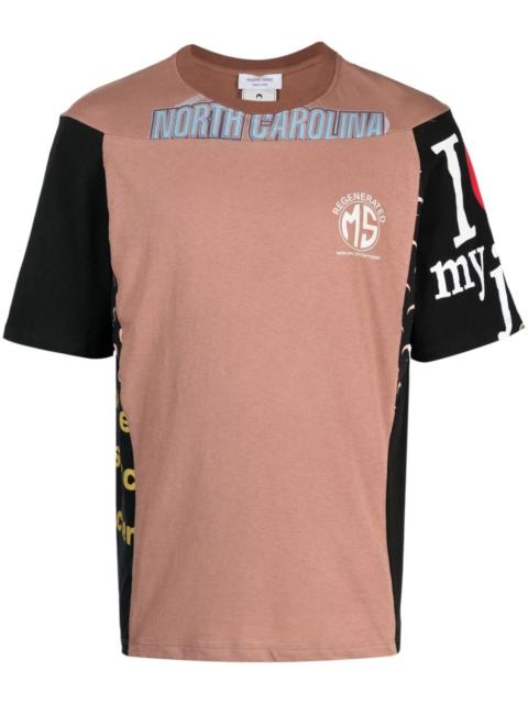 Marine Serre Regenerated patchwork t-shirt