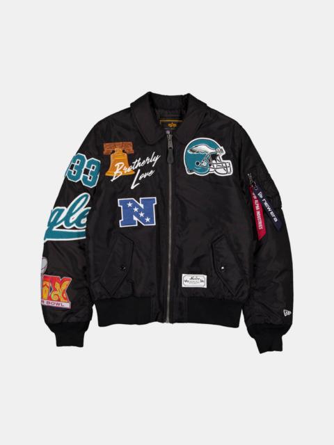 Nike PHILADELPHIA EAGLES X ALPHA X NEW ERA MA-1 COLLARED BOMBER JACKET