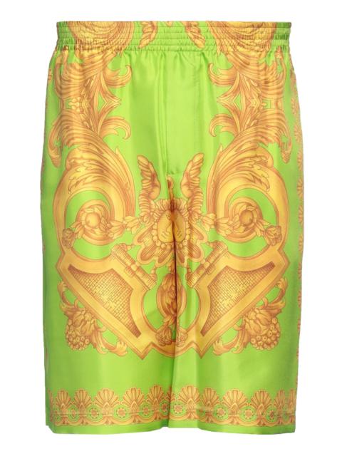 VERSACE Green Men's Shorts & Bermuda