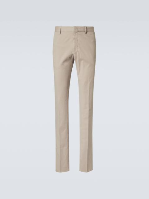 ZEGNA Cotton-blend straight pants