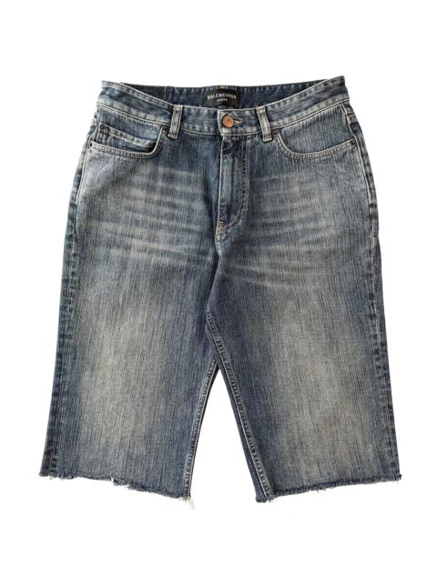 BALENCIAGA Slim Jeans Shorts "Indigo" TF55 753212 TNW65 4036