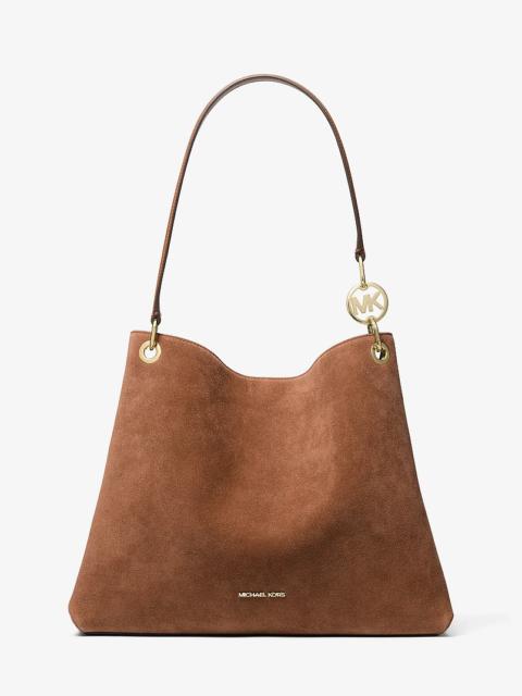 MICHAEL KORS Christina Large Suede Shoulder Bag