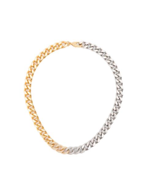 maje Zirconia chain necklace