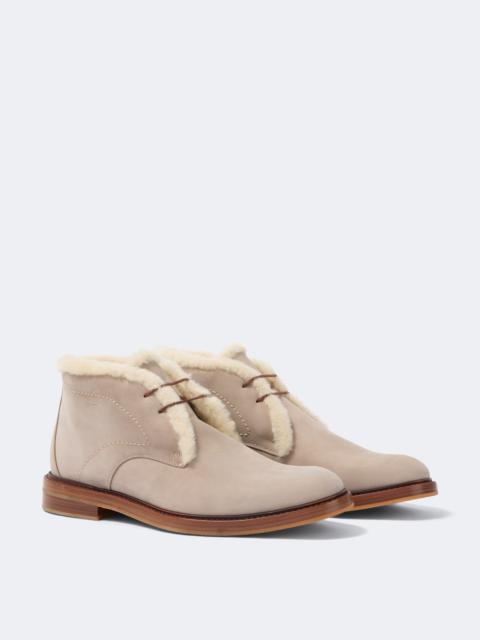Manolo Blahnik Keswick shearling-lined leather desert boots