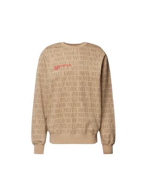 Helmut Lang Helmet Lang Tan Printed Sweatshirt (Tan)
