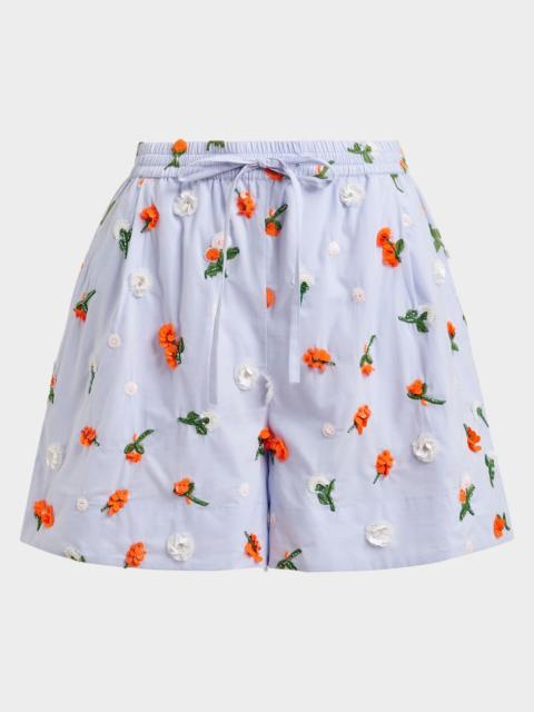 ESSENTIEL ANTWERP Jelena Flower Embellishments Shorts