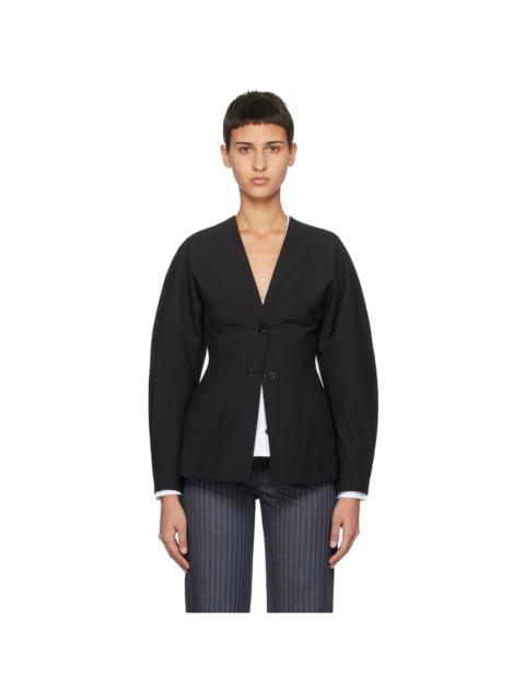 Black Drapey Blazer