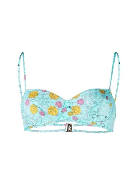 PUCCI 포탄 인쇄 underwire 브래지어