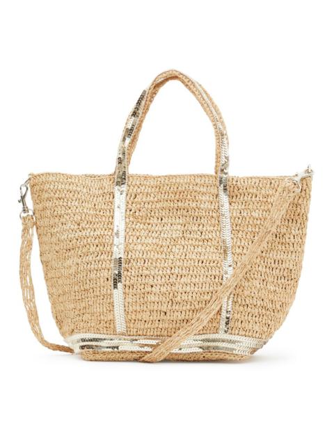 Raffia and sequins S Cabas Tote