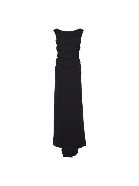 ワンピース Jil Sander Long Dress With Ruffles Jil Sander Long dress with black ruffles | TheDoubleF