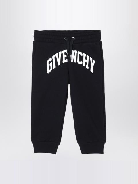 Black jogging trousers with logo