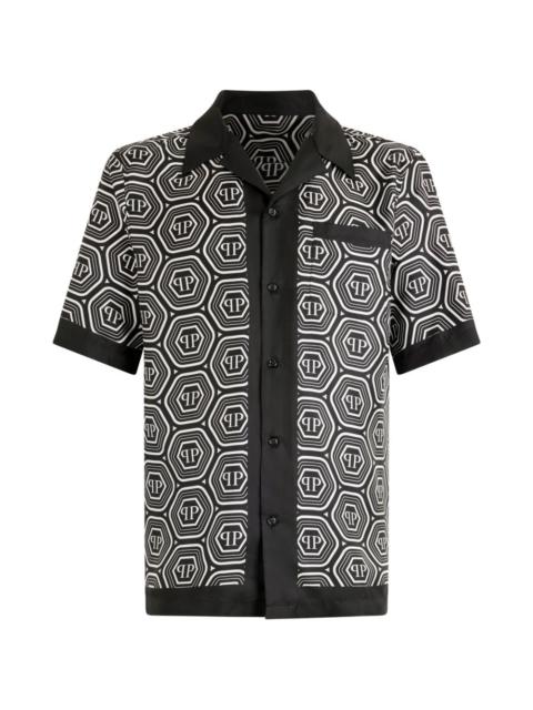 PHILIPP PLEIN monogram short-sleeve shirt