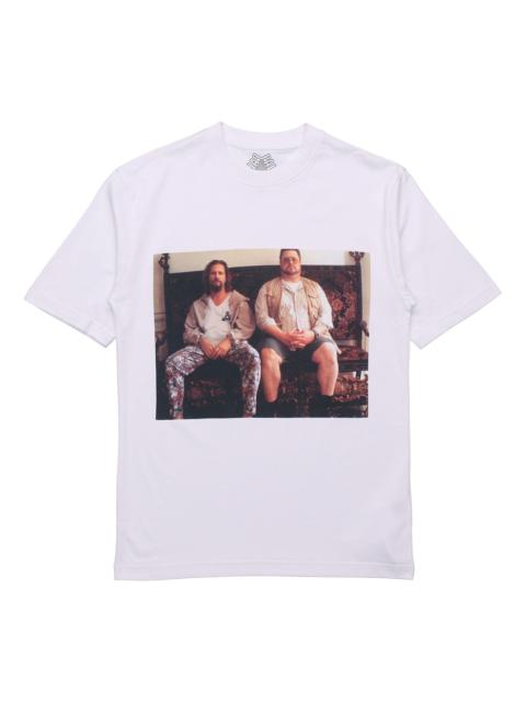 PALACE PALACE Dude T-Shirt Character Green Round Neck Short Sleeve Unisex White P19TS014