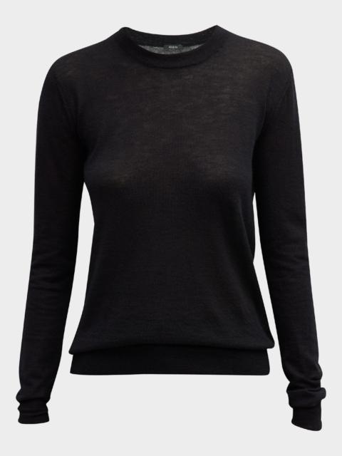 JOSEPH Cashair Cashmere Crewneck Long-Sleeve Shirt