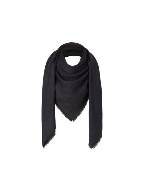 FENDI FF-logo frayed shawl