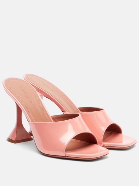 Amina Muaddi Lupita patent leather mules