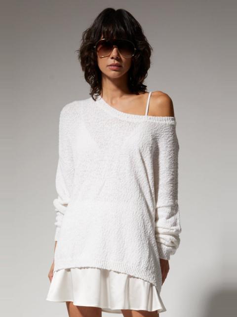 SPRWMN JADE COTTON BOUCLÉ SWEATER