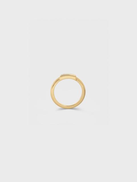 CELINE Systeme Ring in Yellow Gold and Diamonds