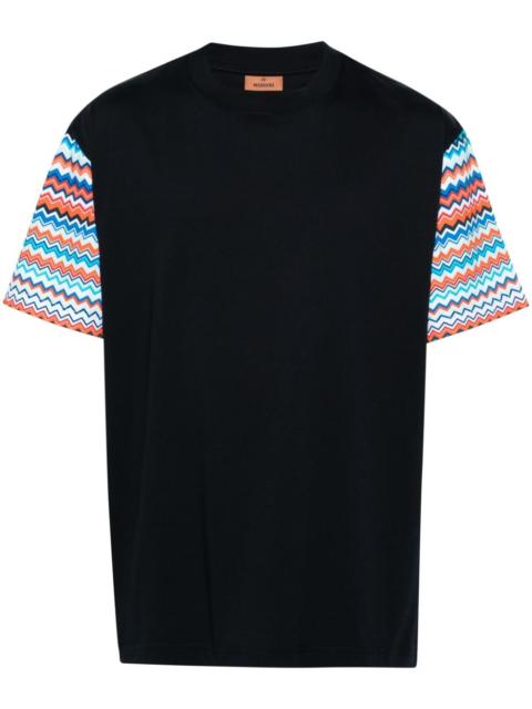 Missoni zigzag-sleeves cotton T-shirt