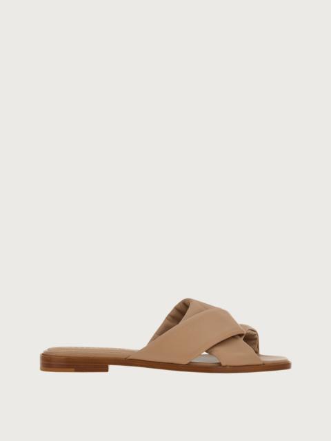 FERRAGAMO Crossover-strap slide