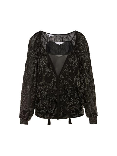 MARLENA BEADED BLOUSE