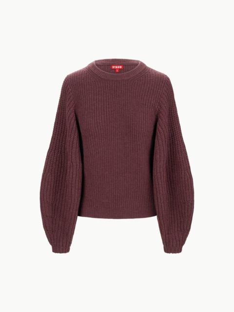 STAUD STAUD AURA SWEATER MERLOT