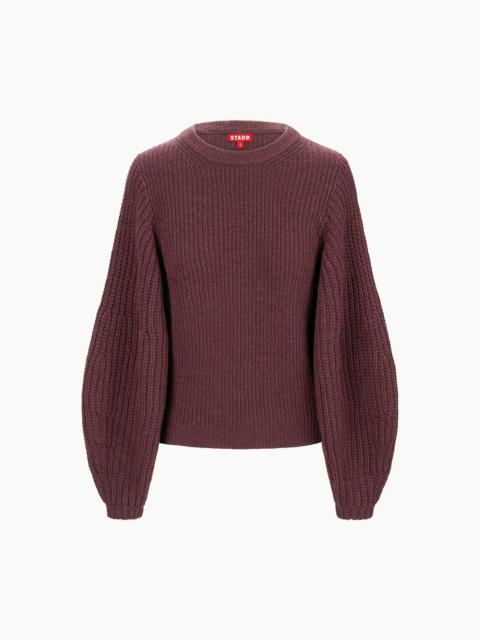 STAUD STAUD AURA SWEATER MERLOT