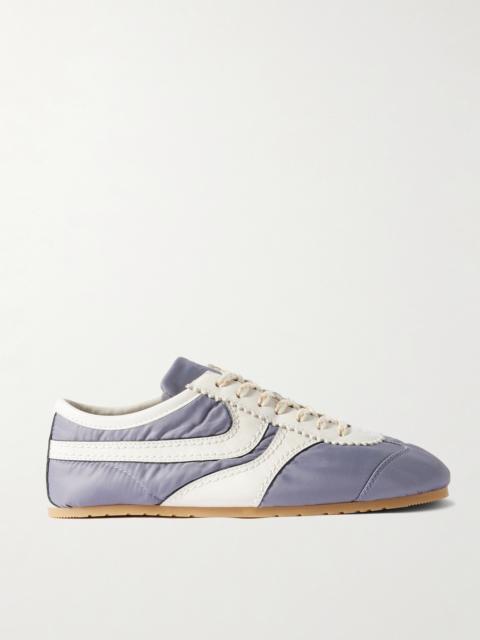 Dries Van Noten Leather-trimmed Shell Sneakers