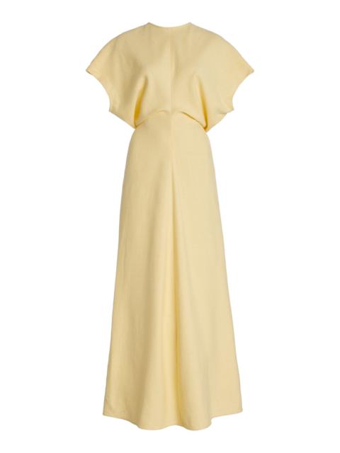 Totême Slouch Waist Dress yellow