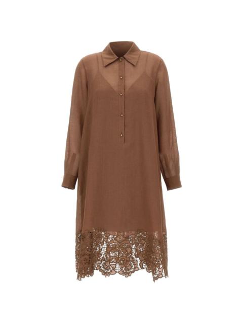Max Mara sangallo lace ramie dress
