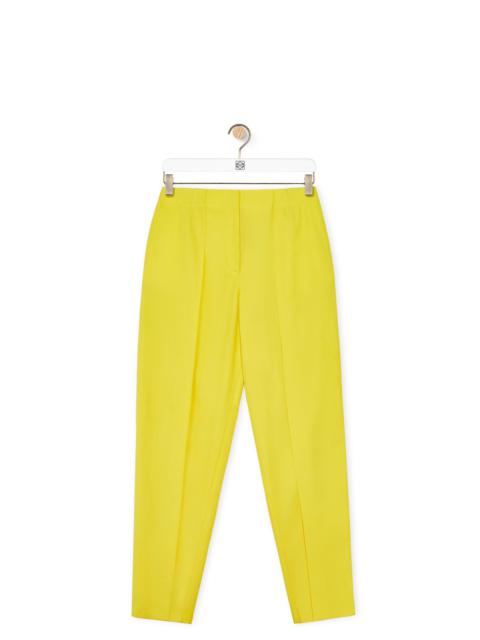 Loewe Pleated carrot trousers in wool