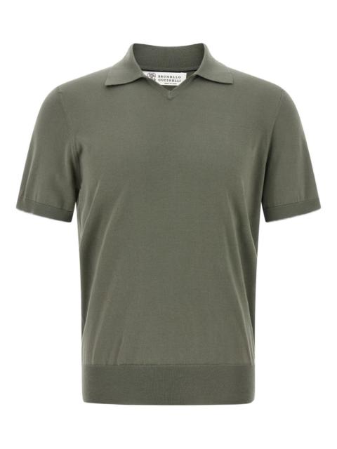 Brunello Cucinelli V-neck polo shirt