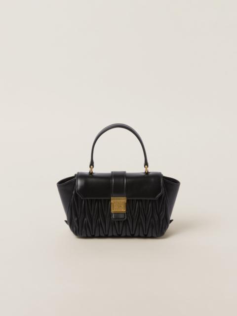 Miu Miu Matelassé nappa leather handbag