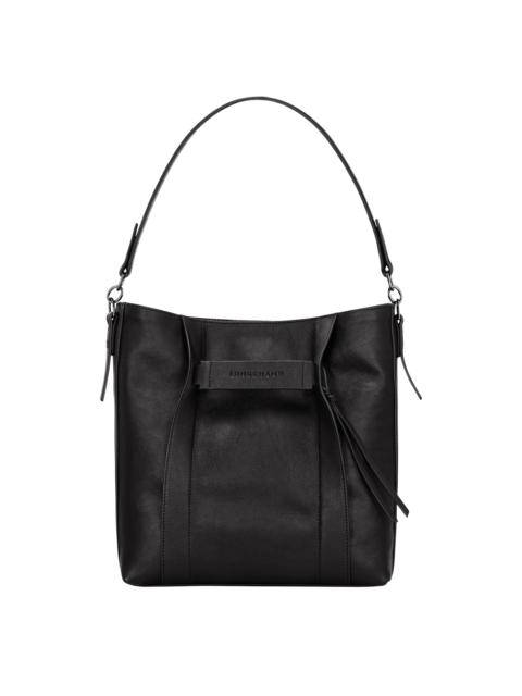 Longchamp 3D M Hobo bag Black - Leather