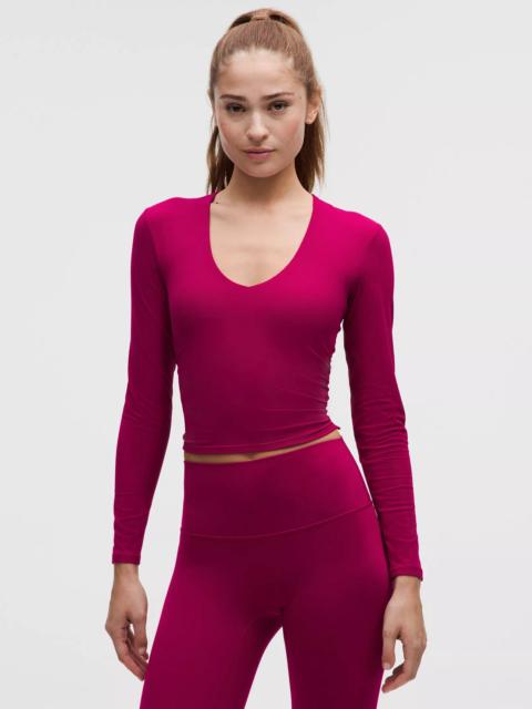 lululemon All It Takes Ribbed Nulu V-Neck Long-Sleeve Shirt *B-D Cups