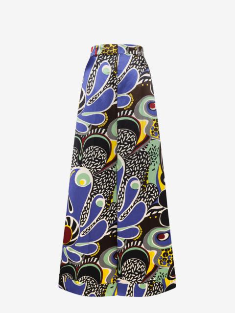 Moschino PSYCHEDELIC PRINT PALAZZO TROUSERS