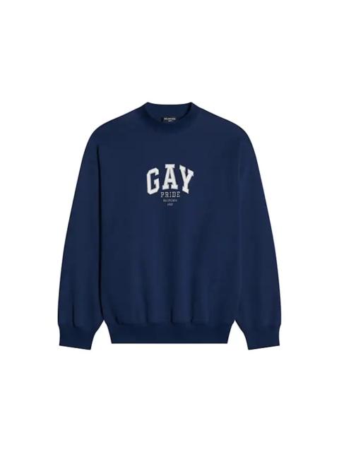 BALENCIAGA Navy 'Pride' Sweatshirt