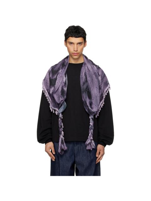 We11done Black Scarf Long-Sleeve T-shirt