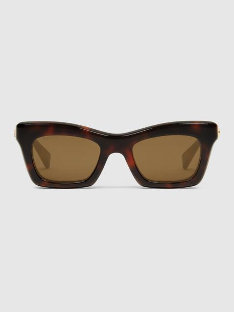 Rectangular frame sunglasses