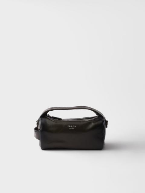 Prada Antiqued leather shoulder bag