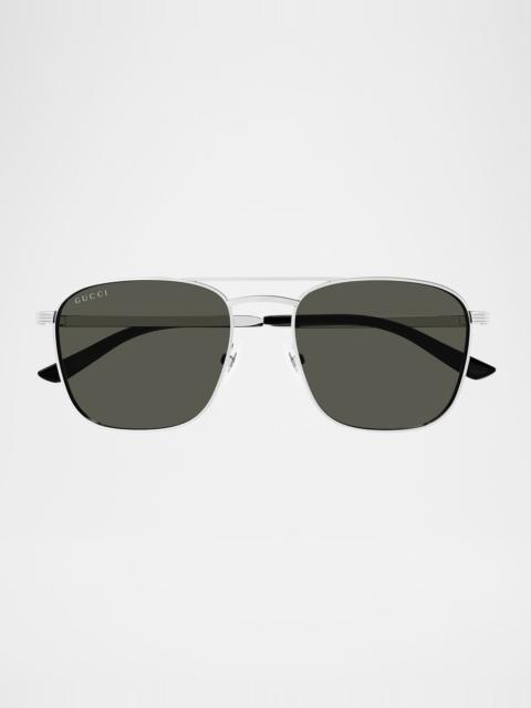 GUCCI Men's GG1881SM Metal Aviator Sunglasses