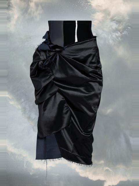 Layered drape skirt