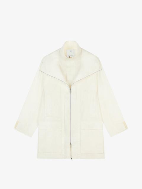 Givenchy PARKA IN COTTON WITH DOUBLE COLLAR