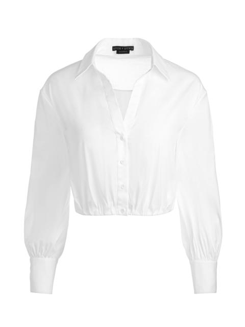 TRUDY CROPPED BUTTON DOWN