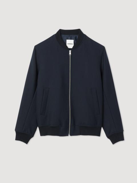 Sandro WOOL VARSITY JACKET