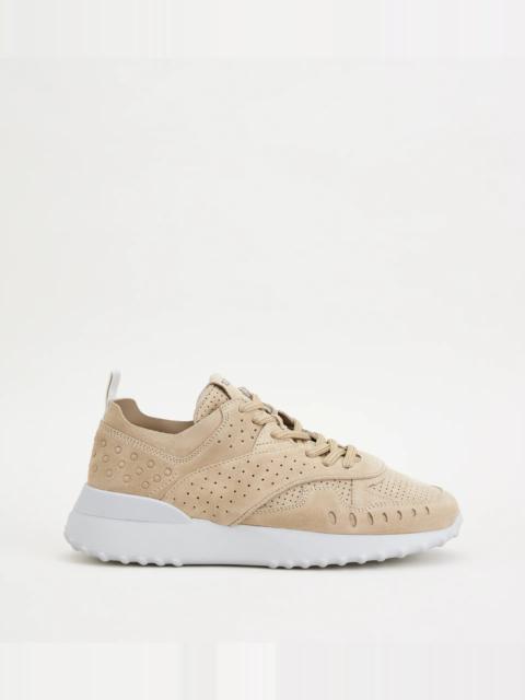 Tod's SNEAKERS IN SUEDE - BEIGE
