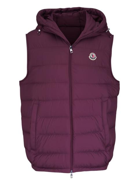 Moncler hooded logo gilet