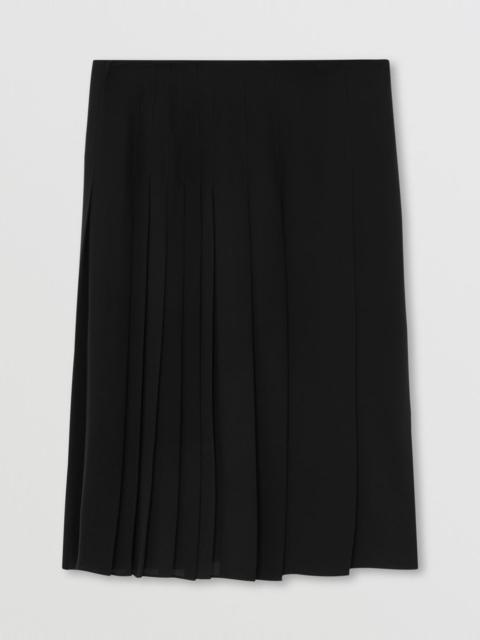 Pleated Silk Georgette Skirt